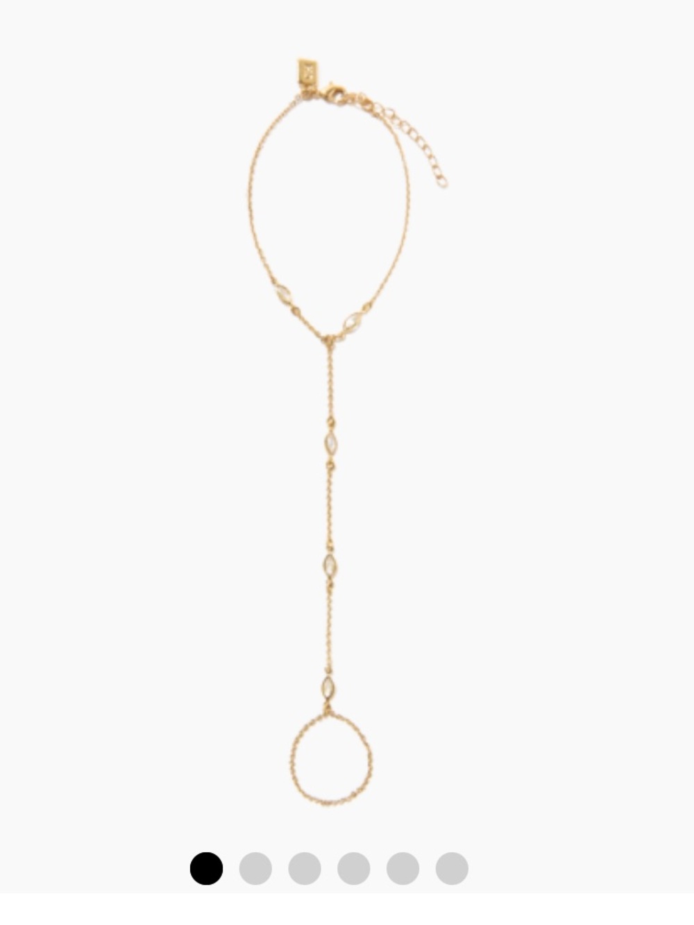 Gold Hand Chain Bracelet with Delicate Link Accents